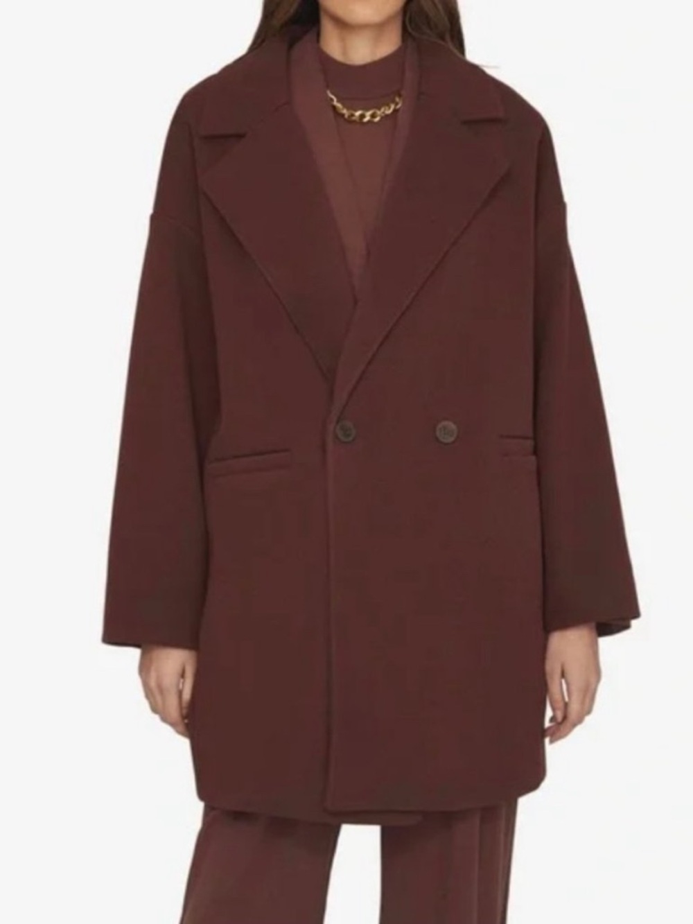 We Wore What Brown Blazer Coat